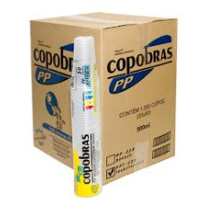 Copo Descartável 200 ML cx c/ 2500 unds Copobras PP Copo Descartável 200 ML cx c/ 2500 unds Copobras PP
