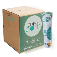 Copo Descartável 200 ML cx c/ 2500 unds Copo Descartável 200 ML cx c/ 2500 unds